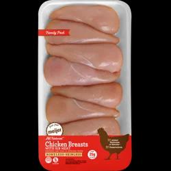 FRESH FROM MEIJER Meijer 100% All Natural Boneless Skinless Chicken Breasts, Family Pack