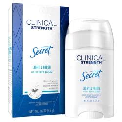 Secret Clinical Strength Soft Solid Antiperspirant and Deodorant, Light & Fresh, 1.6 oz