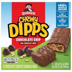 Quaker Chewy Dipps Chocolate Chip Granola Bars - 6ct