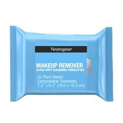 Neutrogena Makeup Remover Wipes, Daily Facial Cleanser Towelettes, Gently Cleanse and Remove Oil & Makeup, Alcohol-Free Makeup Wipes, 25 ct