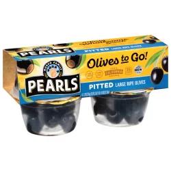 Pearls Olives To Go! Black Pitted Large California Ripe Olives