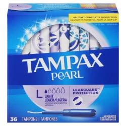 Tampax Pearl Light Absorbency Unscented Tampons 36 ea