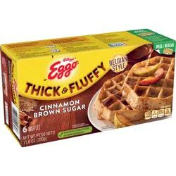 Eggo Thick and Fluffy Cinnamon Brown Sugar Frozen Waffles