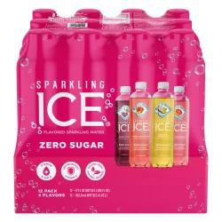 Sparkling Ice Variety Pack-Black Cherry/Peache Nectarine/Coconut Pineapple/Pink Grapefruit - 12pk/17 fl oz Bottles