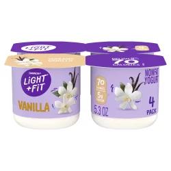 Light + Fit Nonfat Gluten-Free Vanilla Yogurt Cups