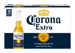 Corona Extra Mexican Lager Import Beer, 18 pk 12 fl oz Bottles, 4.6% ABV