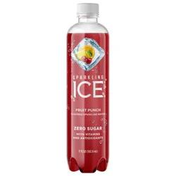 Sparkling ICE Fruit Punch, 17 Fl Oz Bottle