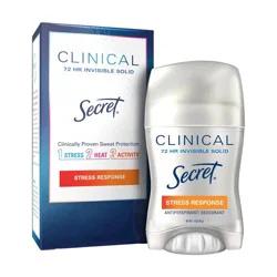 Secret Clinical Strength Invisible Solid Antiperspirant and Deodorant for Women, Stress Response, 1.6 oz