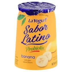 La Yogurt Sabor Latino Blended Lowfat Banana Yogurt 6 oz