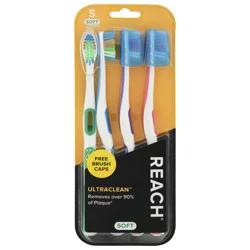 REACH Ultraclean Soft Toothbrushes 4 ea