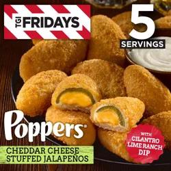 T.G.I. Fridays TGI Fridays Frozen Appetizers Cheddar Cheese Stuffed Jalapeno Poppers with Cilantro Lime Ranch Dip