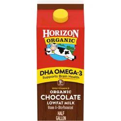 Horizon Organic 1% Lowfat DHA Omega-3 Chocolate Milk, Half Gallon