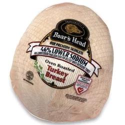 Boar's Head Sliced Premium Skinless 46% Lower Sodium Oven Roasted Turkey Breast