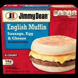 Jimmy Dean Sausage, Egg & Cheese English Muffin Sandwiches