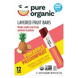 Pure Organic Pineapple Passionfruit Layered Fruit Bars