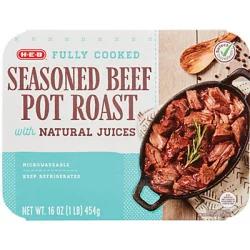 H-E-B Fully Cooked Seasoned Beef Pot Roast With Natural Juices