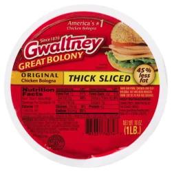 Gwaltney Great Bolony Bologna Chicken Thick Sliced