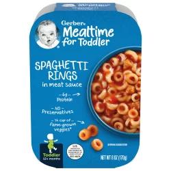 Gerber Spaghetti Rings In Meat Sauce Toddler Lil Meal