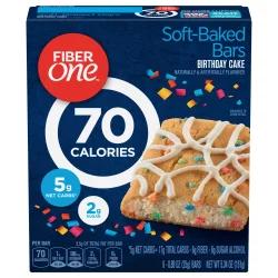 Fiber One Birthday Cake 70 Calories Soft-Baked Bars 6 ea