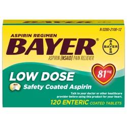Bayer Aspirin Regimen Low Strength Coated Capsules Tablets - Aspirin (NSAID)