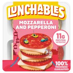 Lunchables Pepperoni and Mozzarella Cracker Stackers Tray