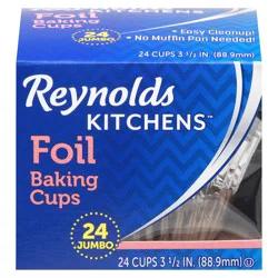 Reynolds Baking Cups, Foil, Jumbo, 3.5 Inch
