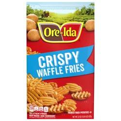 Ore-Ida Golden Waffle French Fries Fried Frozen Potatoes, 22 oz Bag