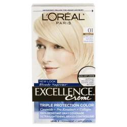 L'Oréal Excellence Triple Protection Permanent Hair Color - 6.3 fl oz - 01 Extra Light Ash Blonde - 1 Kit