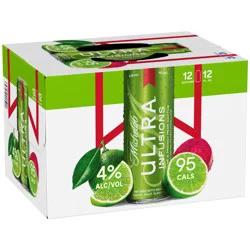 Michelob ULTRA Infusions Lime & Prickly Pear Cactus Beer 12 Pack, 12 fl oz Cans, 4% ABV