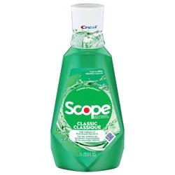 Scope Crest Scope Classic Mouthwash, Original Mint, 1L