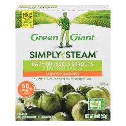 Green Giant Simply Steam Lightly Sauced Baby Brussels Sprouts & Butter Sauce 10 oz