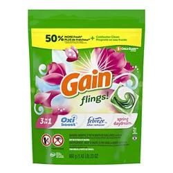 Gain Flings! Spring Daydream 3 In 1 Laundry Detergent Pacs
