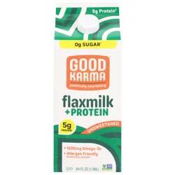 Good Karma Unsweetened Flaxmilk + Protein 64 fl oz