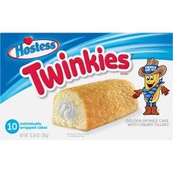 Hostess Twinkies, Creamy Golden Sponge Cake, Individually Wrapped