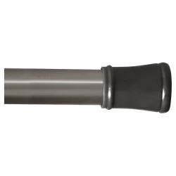 Zenna Home Shower Rod, Tension, Brushed Nickel