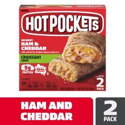 Hot Pockets Hickory Ham & Cheddar Croissant Crust Frozen Snacks