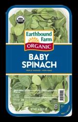Earthbound Farm Organic Baby Spinach, 16 oz