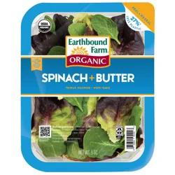 Earthbound Farm Organic Baby Spinach & Butter Lettuce, 5 oz
