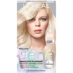 L'Oréal L'Oreal Paris Feria Absolute Platinum Advanced Lightening System with Anti-Brass Conditioner - 1 kit