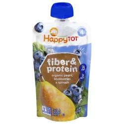 Happy Tot Fiber & Protein Organic Pears Blueberries Spinach