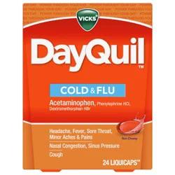 Vicks DayQuil Cold & Flu Multi-Symptom Medicine LiquiCaps - 24ct