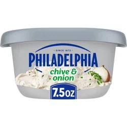 Philadelphia Chive & Onion Cream Cheese Spread, 7.5 oz Tub