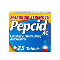 Pepcid Maximum Strength Heartburn Prevention & Relief Tablets - 25 ct