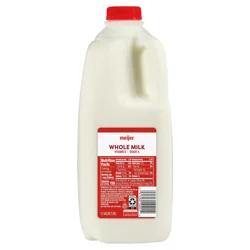 Meijer Whole Milk, ½ Gallon