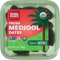 Natural Delights Organic Whole Fresh Medjool Dates 12 oz