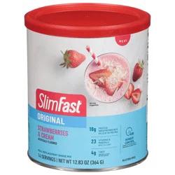 SlimFast Original Strawberries & Cream Meal Replacement Shake Mix 12.83 oz