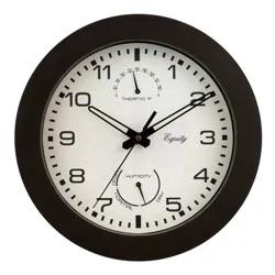 Equity by La Crosse 10 Outdoor Thermometer & Humidity Wall Clock