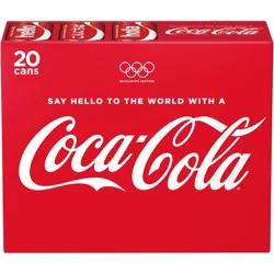 Coca-Cola Soda Soft Drink, 12 fl oz, 20 Pack