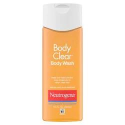 Neutrogena Body Clear Acne Body Wash with Glycerin & 2% Salicylic Acid Acne Medication to Help Treat Breakouts on Back, Chest & Shoulders, Non-Comedogenic