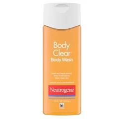 Neutrogena Body Clear Acne Body Wash with Glycerin & 2% Salicylic Acid Acne Medication to Help Treat Breakouts on Back, Chest & Shoulders, Non-Comedogenic